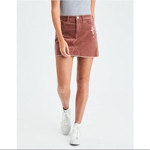 American Eagle Corduroy Skirt - Rose, 2
